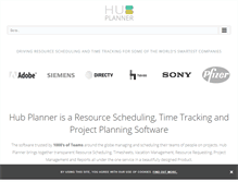 Tablet Screenshot of hubplanner.com